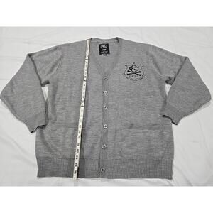 Crooks And Castles Can't Stop The Crooks Gray Cardigan 3xl Tall